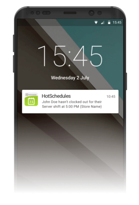 hotschedules time and attendance solution alerts