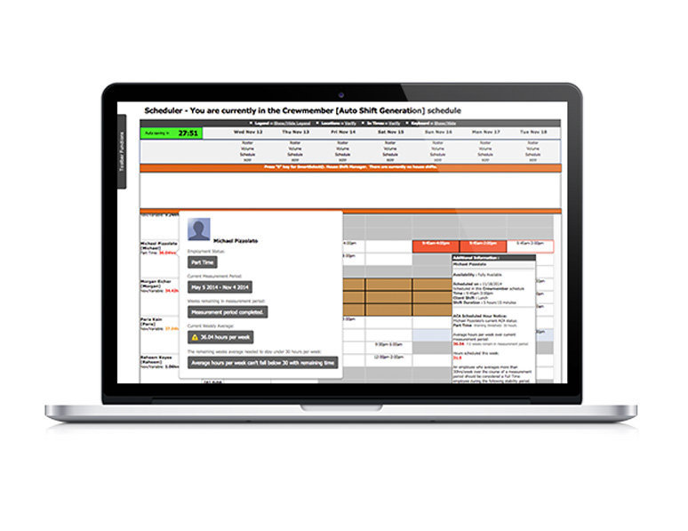HotSchedules Module ACA macbook