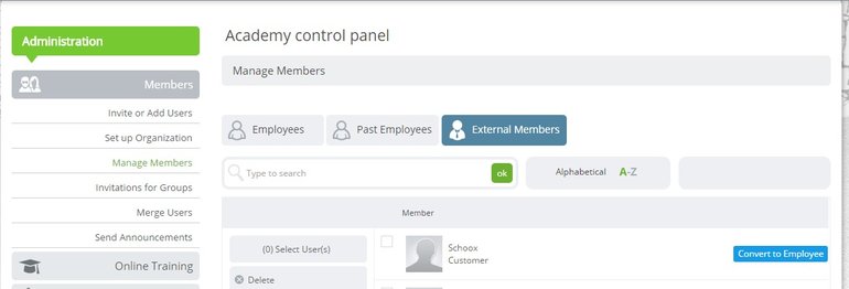 hotschedules train schoox external members employees