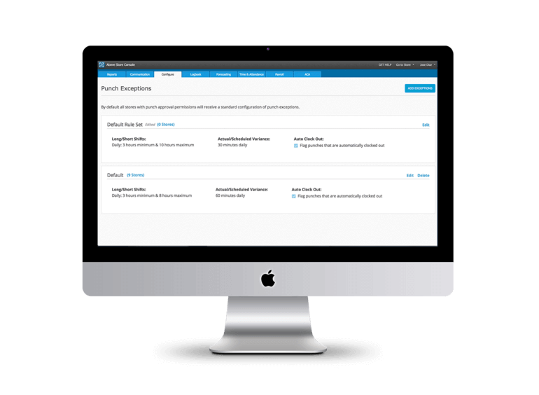 Time Attendance in Desktop Mac 2